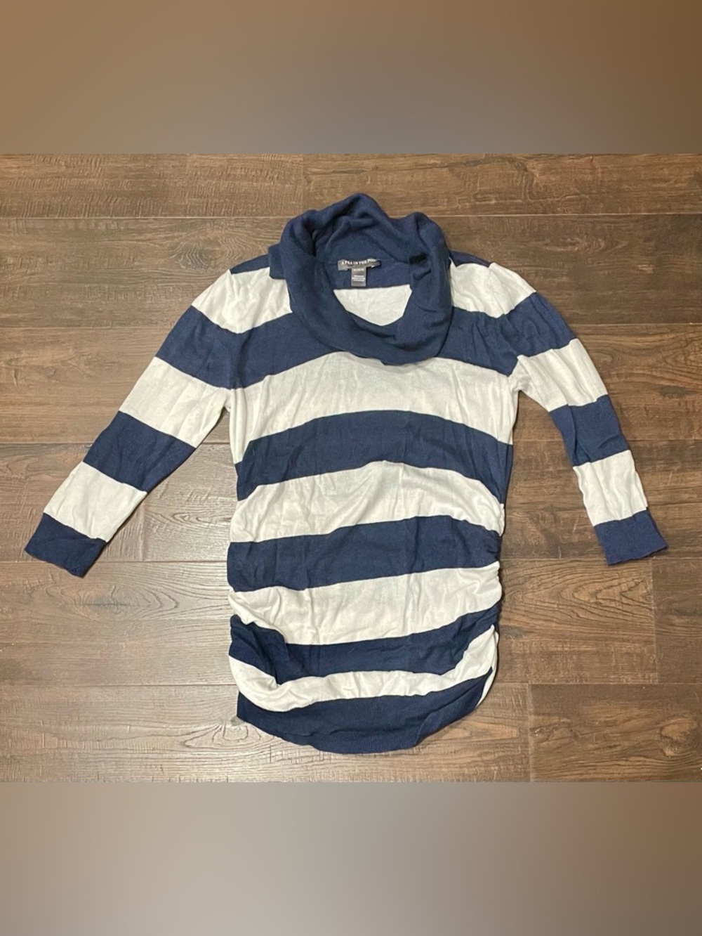 Maternity cowl-neck sweater